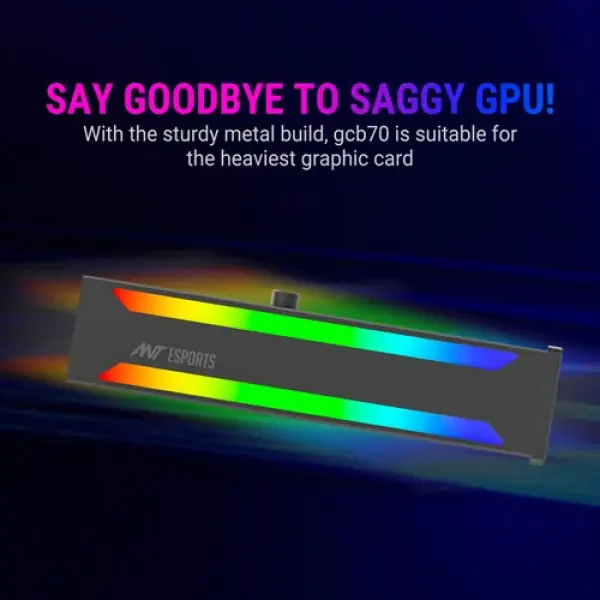Ant Esports GCB70 ARGB Graphics Card Holder Black (GCB70-BLACK)