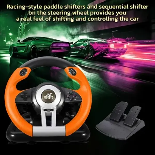 Ant Esports GW V3 PC Steering Wheel With Shifter and Pedal (GW-V3-PC)
