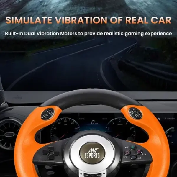 Ant Esports GW V3 PC Steering Wheel With Shifter and Pedal (GW-V3-PC)