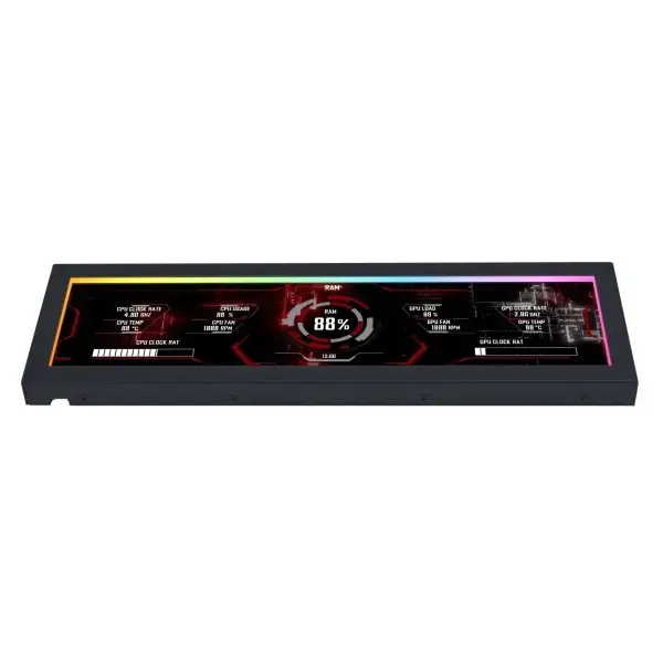 Lian Li 8.8 Inch Universal Screen US88v1 Black (G89-SM088X-IN)