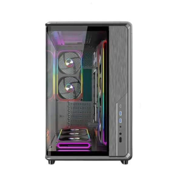 Ant Esports Crystal X8 ARC Gaming Cabinet Black (CRYSTAL-X8-ARC)