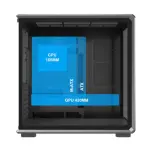 Ant Esports Crystal X8 Frame Gaming Cabinet Black