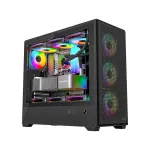 Ant Esports EVO 360 Lite Mid Tower Gaming Cabinet – Black