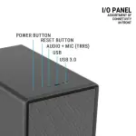 Ant Esports Si14 M-ATX Mini Tower Cabinet Black