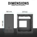 Ant Esports Si14 M-ATX Mini Tower Cabinet Black
