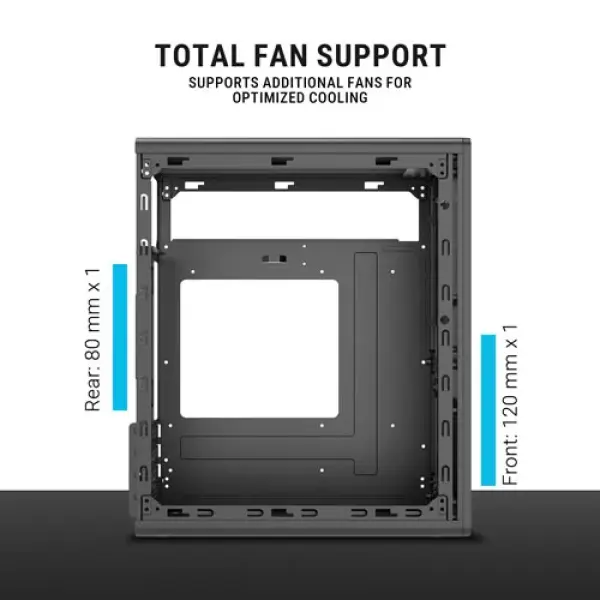 Ant Esports Si14 M-ATX Mini Tower Cabinet Black