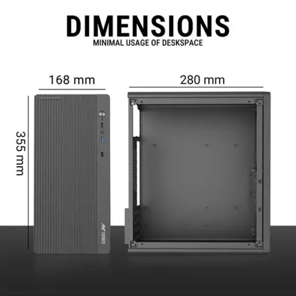 Ant Esports SI15 M-ATX Mini Tower Black