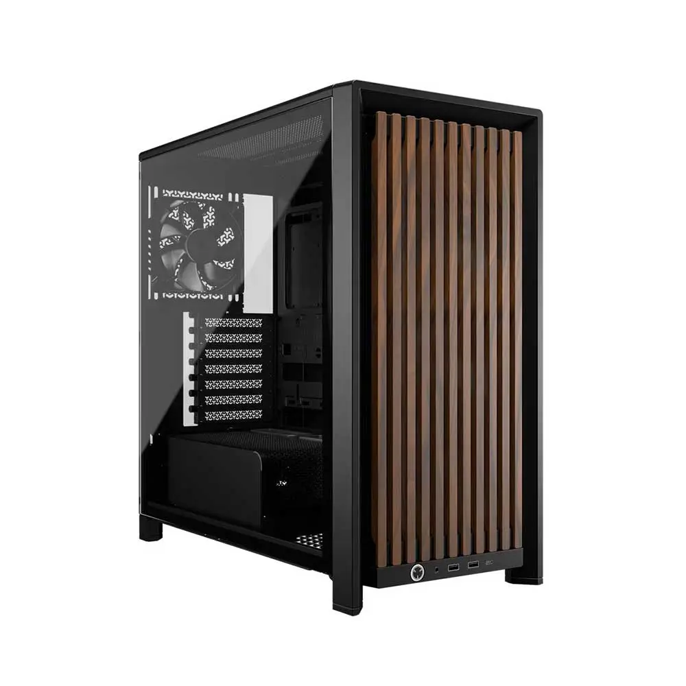 Corsair Frame 4000D Wood RS Module Mid Tower Cabinet Black/Walnut (CC-9011340-WW)