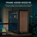 Corsair Frame 4000D Wood RS Module Mid Tower Cabinet Black/Walnut (CC-9011340-WW)