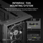 Corsair Frame 4000D Wood RS Module Mid Tower Cabinet Black/Walnut (CC-9011340-WW)