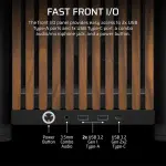 Corsair Frame 4000D Wood RS Module Mid Tower Cabinet Black/Walnut (CC-9011340-WW)