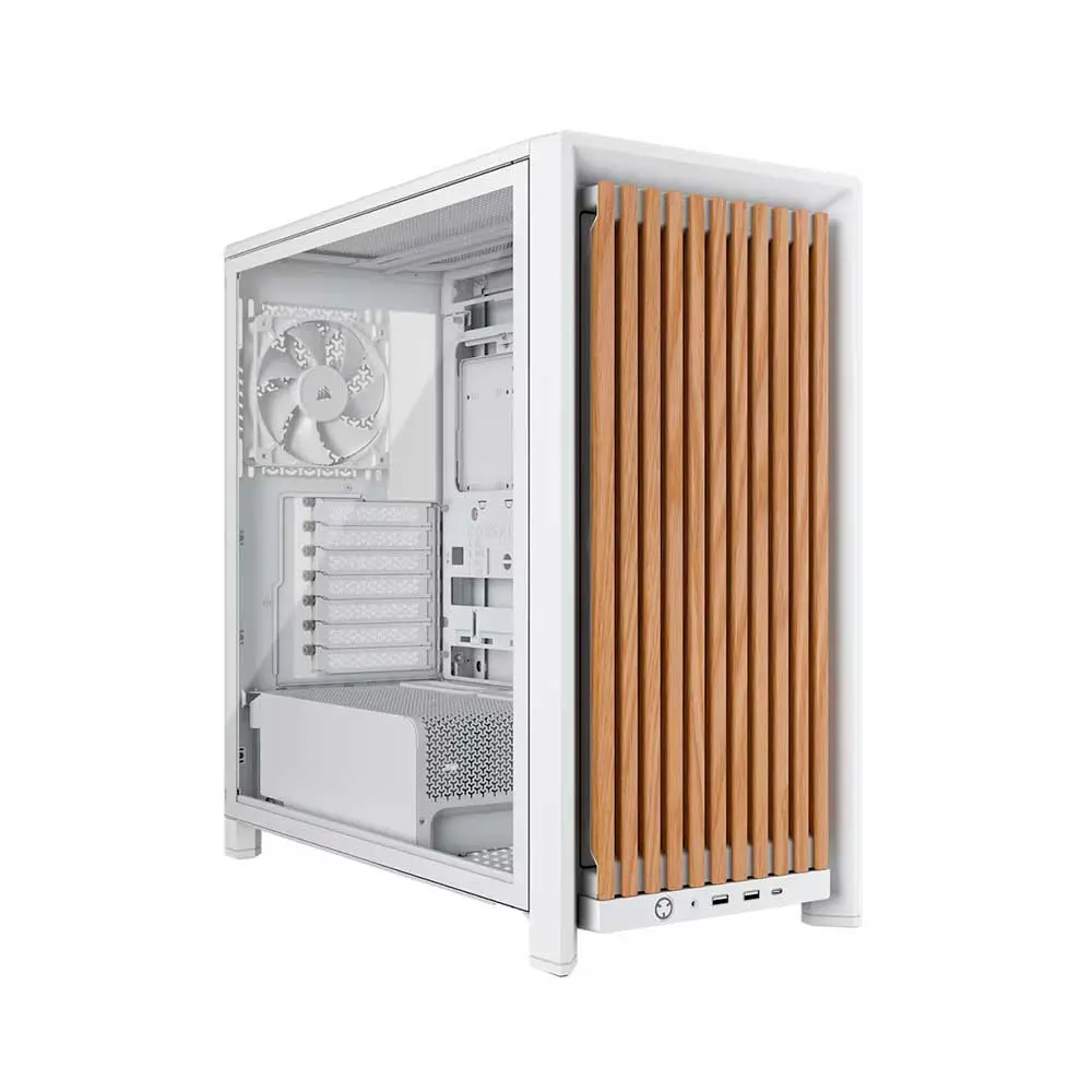 Corsair Frame 4000D Wood RS Module Mid Tower Cabinet White/Oak (CC-9011341-WW)