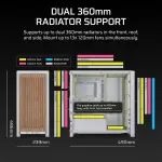 Corsair Frame 4000D Wood RS Module Mid Tower Cabinet White/Oak (CC-9011341-WW)