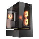 Cougar CFV235 Glass Black Mid Tower Cabinet (CGR-2DA4B)