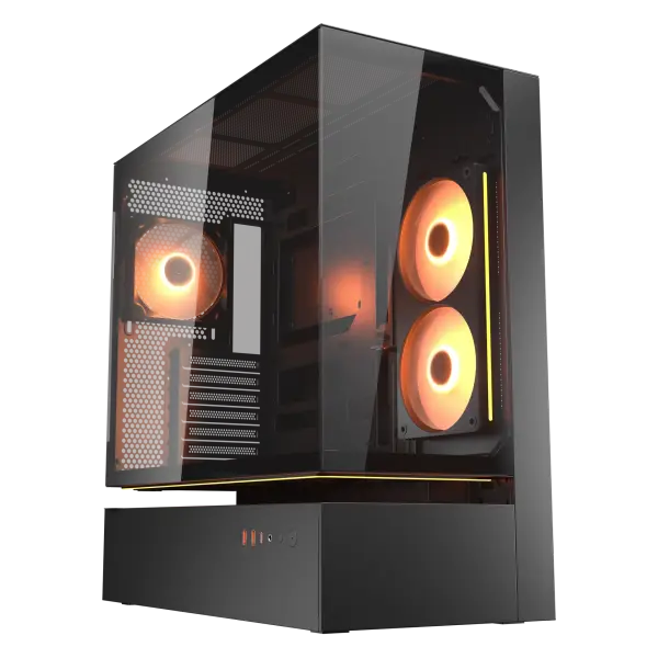 Cougar CFV235 Glass Black Mid Tower Cabinet (CGR-2DA4B)