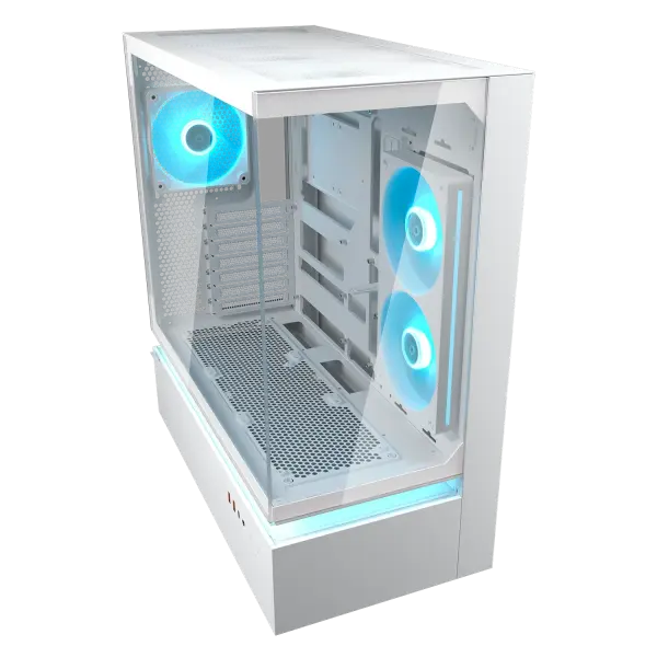 Cougar CFV235 Glass White Mid Tower Cabinet (CGR-2DA4W)