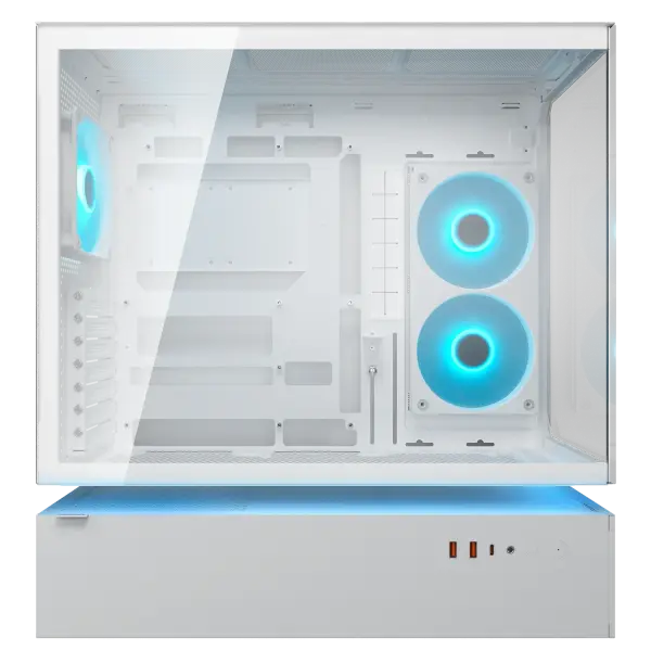 Cougar CFV235 Glass White Mid Tower Cabinet (CGR-2DA4W)