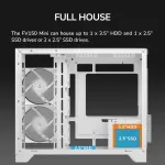 Cougar FV150 mini RGB White Mini Tower Cabinet (CGR-2QA6W-RGB)