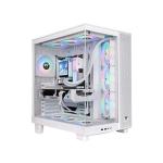 Thermaltake View 380 XL TG ARGB White ATX Mid Tower Cabinet (CA-11E-00M6WN-00)