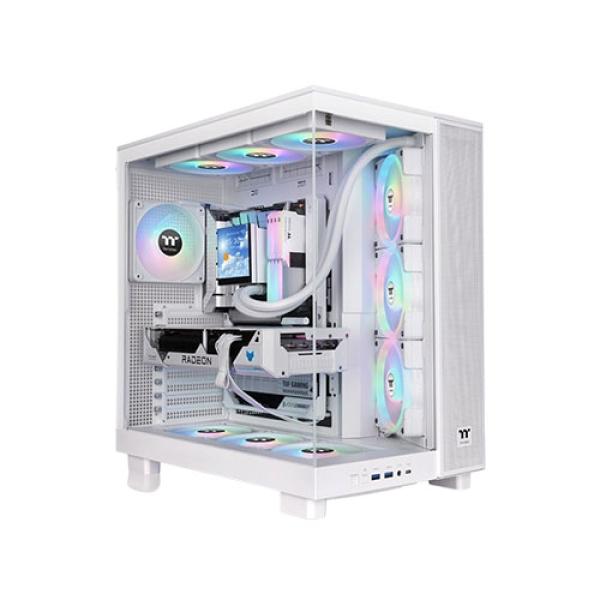 Thermaltake View 380 XL TG ARGB White ATX Mid Tower Cabinet (CA-11E-00M6WN-00)