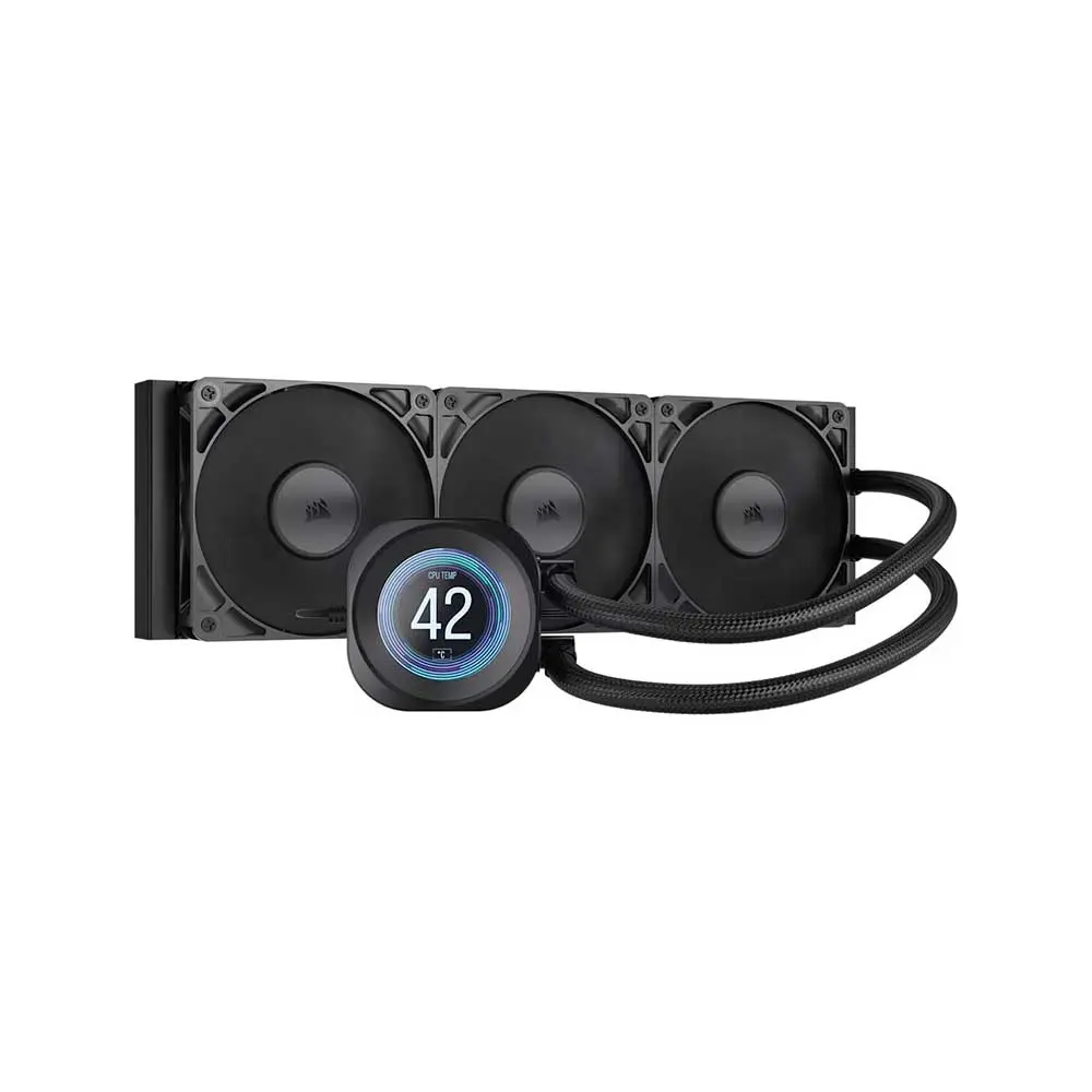 Corsair Nautilus 360 RS 360mm LCD CPU Liquid Cooler Black (CW-9061033-WW)