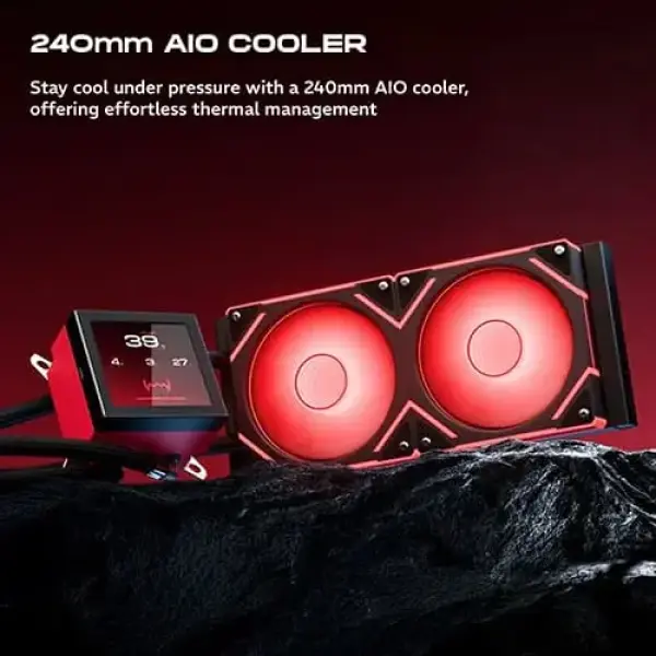 Dawg L240 AIO ARGB 240mm CPU Liquid Cooler (L240AIO-BLACK)