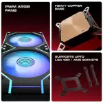 Dawg L240 AIO ARGB 240mm CPU Liquid Cooler (L240AIO-BLACK)