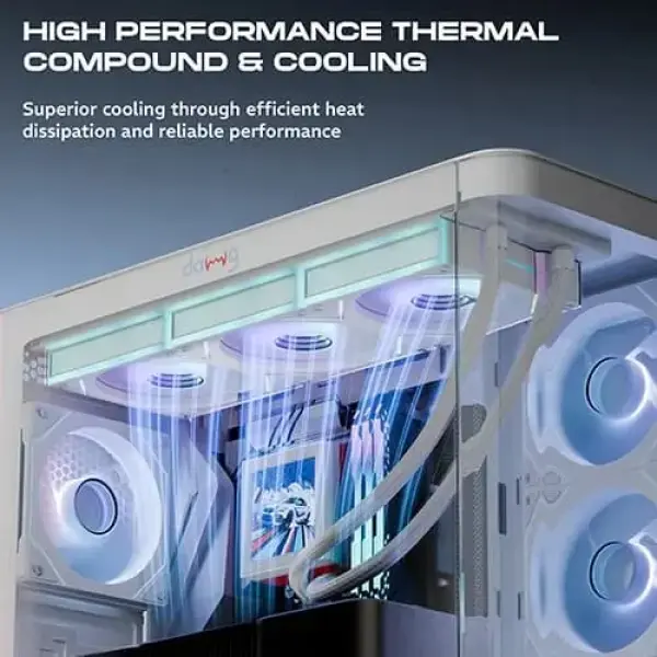 Dawg L360 AIO ARGB 360mm White CPU Liquid Cooler (L360AIO-WHITE)