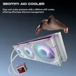 Dawg L360 AIO ARGB 360mm White CPU Liquid Cooler (L360AIO-WHITE)