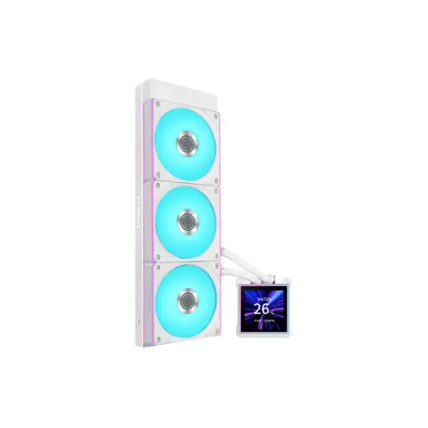 Lian Li HydroShift II LCD-S 360 CL 360mm AIO Liquid Cooler White (G89-GHS2LCDS36CW-IN)
