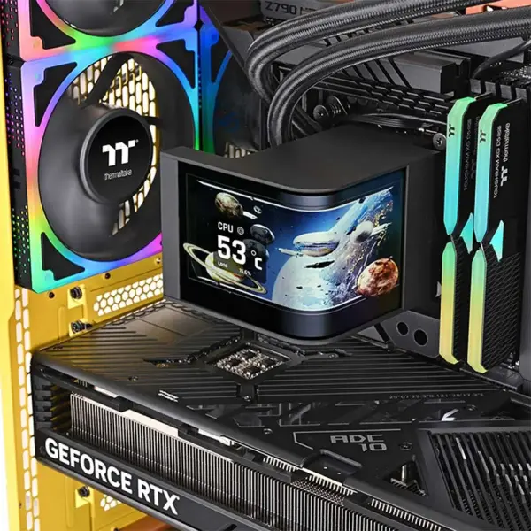 Thermaltake MAGCurve 360 Ultra ARGB Sync 360mm AIO Liquid Cooler Black (CL-W453-PL12SW-A)