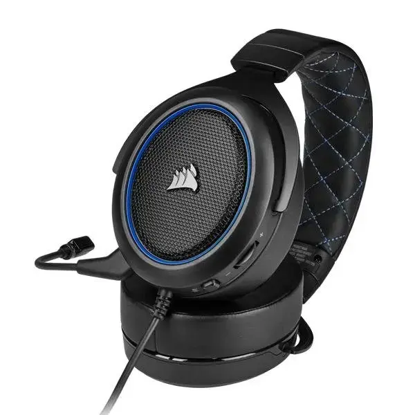 Corsair Hs50 Pro Stereo Over Ear Gaming Headset With Mic (Blue) (Ca-9011217-Ap)