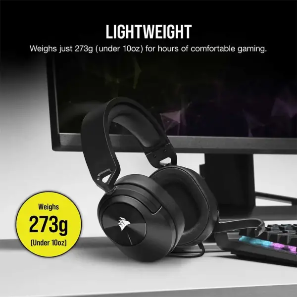 Corsair HS55 Stereo Wired Gaming Headset Carbon (CA-9011260-NA)
