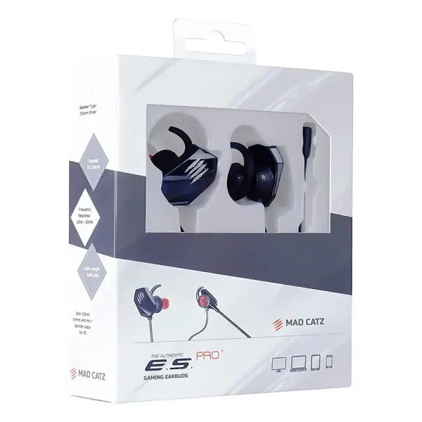 Mad Catz E.S. Pro + Gaming Ear Buds (Black) (Ae21Cdinbl000-0)