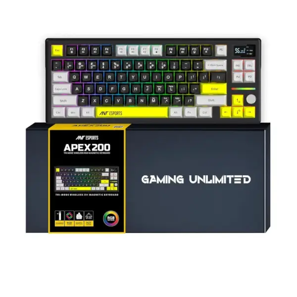 Ant Esports Apex 200 Wireless ARGB Keyboard Black (APEX-200-BLACK)