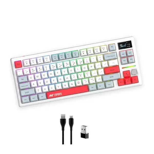 Ant Esports Apex 200 Wireless ARGB Keyboard White (APEX-200-WHITE)
