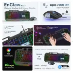 EVM EnClaw 9027 Gaming Keyboard and Mouse Combo (Black) (WDKM-612-BLACK-GREY)