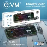 EVM EnClaw 9027 Gaming Keyboard and Mouse Combo (Black) (WDKM-612-BLACK-GREY)