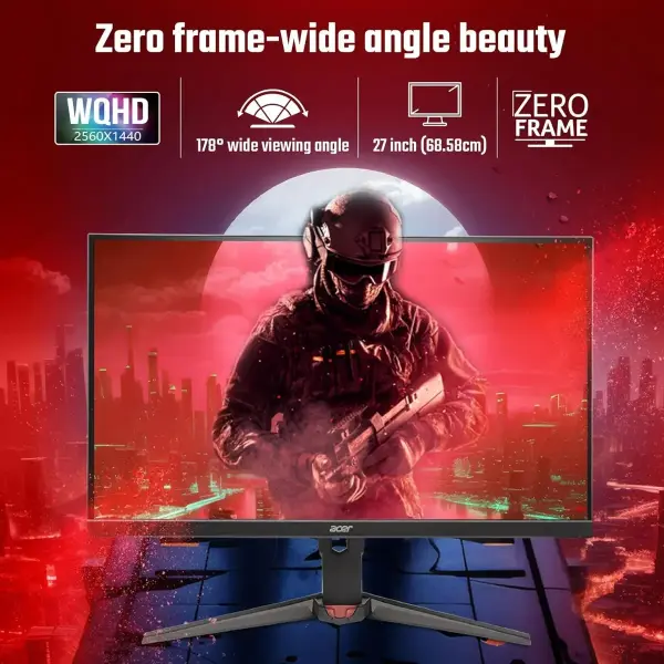 Acer Nitro XV272U F3 27 Inch IPS WQHD Gaming LED Backlit LCD Monitor