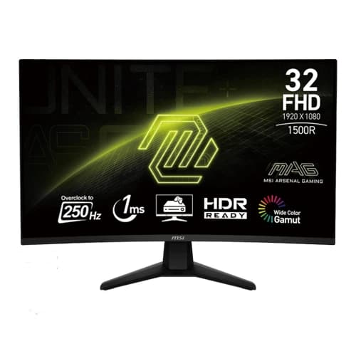 MSI MAG 32C6X 32 Inch FHD 250HZ Curved Gaming Monitor