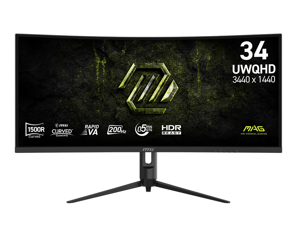 MSI MAG 342CQRF E20 34 inch UWQHD 200Hz Curved Gaming Monitor