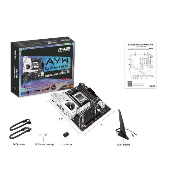 Asus B850M AYW GAMING WIFI Micro ATX AM5 Motherboard