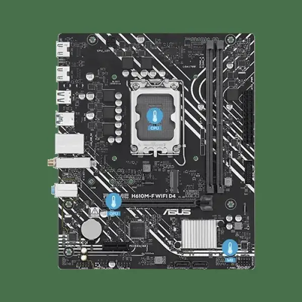 Asus PRIME H610M-F WIFI D4 M-ATX Motherboard (PRIME-H610M-F-WIFI-D4)