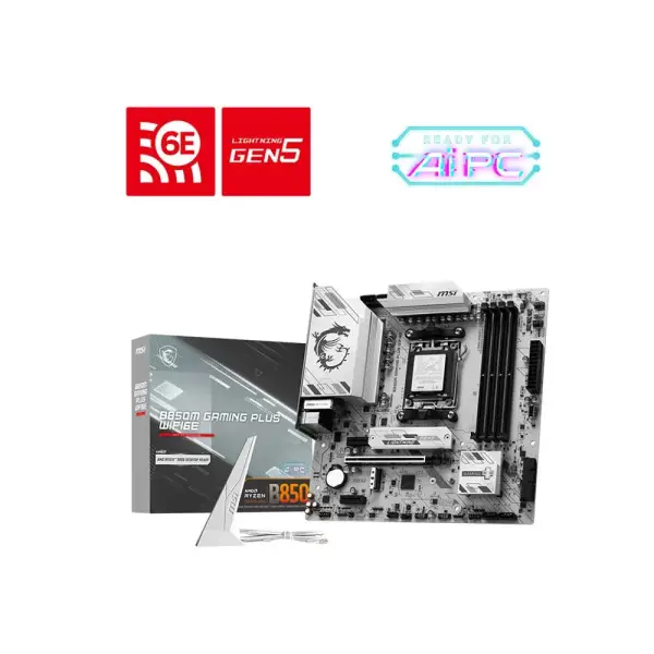 MSI B850M Gaming Plus WiFi6E AM5 Micro ATX Motherboard