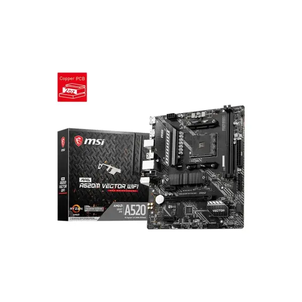 MSI MAG A520M Vector WiFi AM4 Micro ATX Motherboard