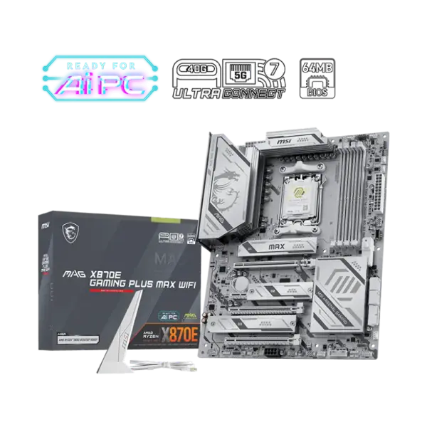 MSI MAG X870E ATX DDR5 GAMING PLUS MAX WIFI Motherboard