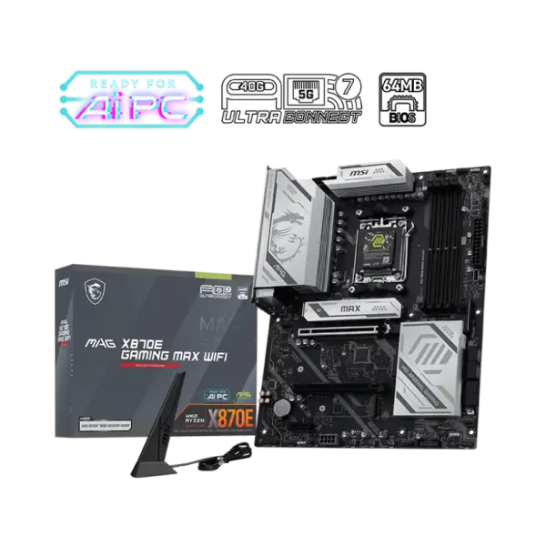 MSI MAG X870E GAMING MAX WIFI ATX DDR5 Motherboard