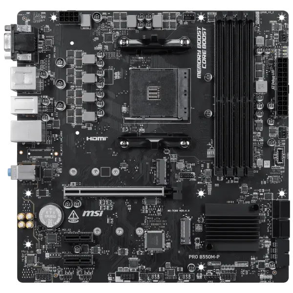 MSI Mainboard PRO B550M-P AMD m-ATX Motherboard