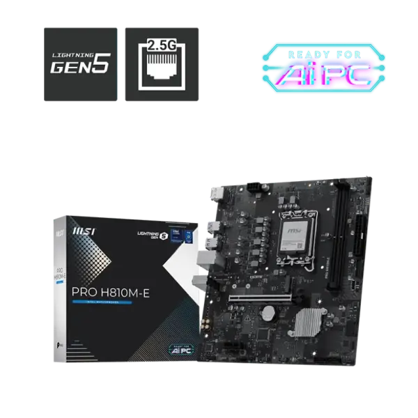MSI PRO H810M-E Intel mATX Motherboard