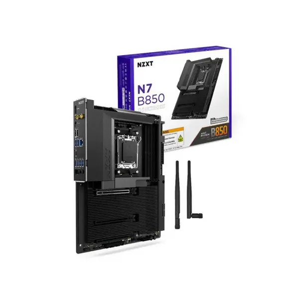NZXT N7 B850 AM5 ATX Gaming WiFi Motherboard Black (N7-B85XT-B1)